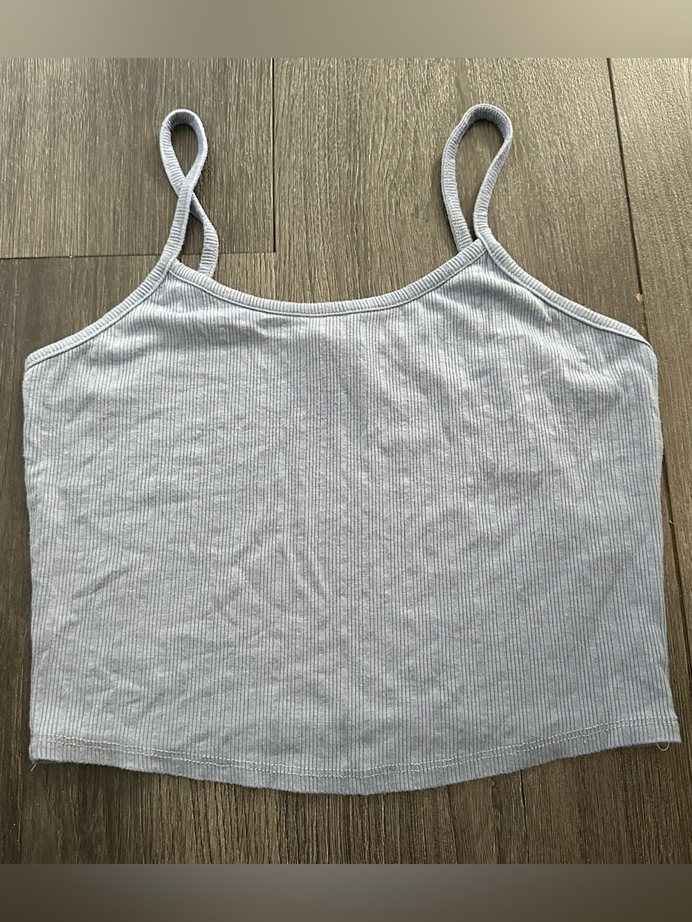 ⭐️3 For $15⭐️ Destined Light Blue Spaghetti Strap Cropped Loungewear Tank Top